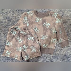 Mickey Mouse Outfit - Gray and Light Blue